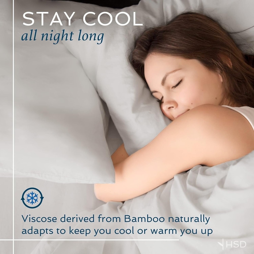 Hotel Sheets Direct 100% Viscose Derived from Bamboo Sheets Set Twin - Coolin... - Picture 3 of 10